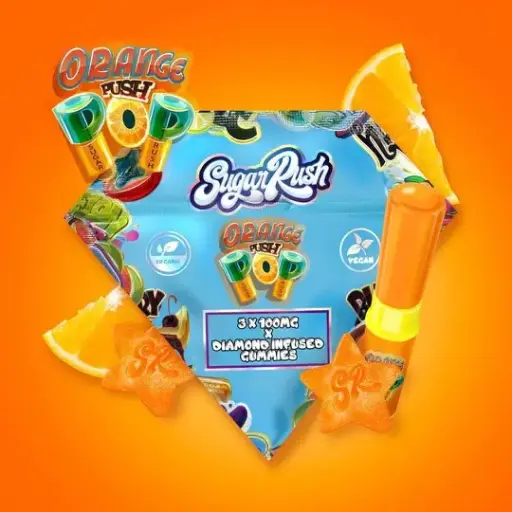 Sugar Rush Orange Push Pop